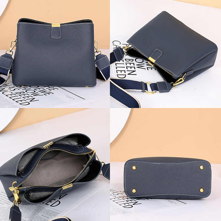 حقيبة يد نسائية فاخرة من الجلد الأصلي