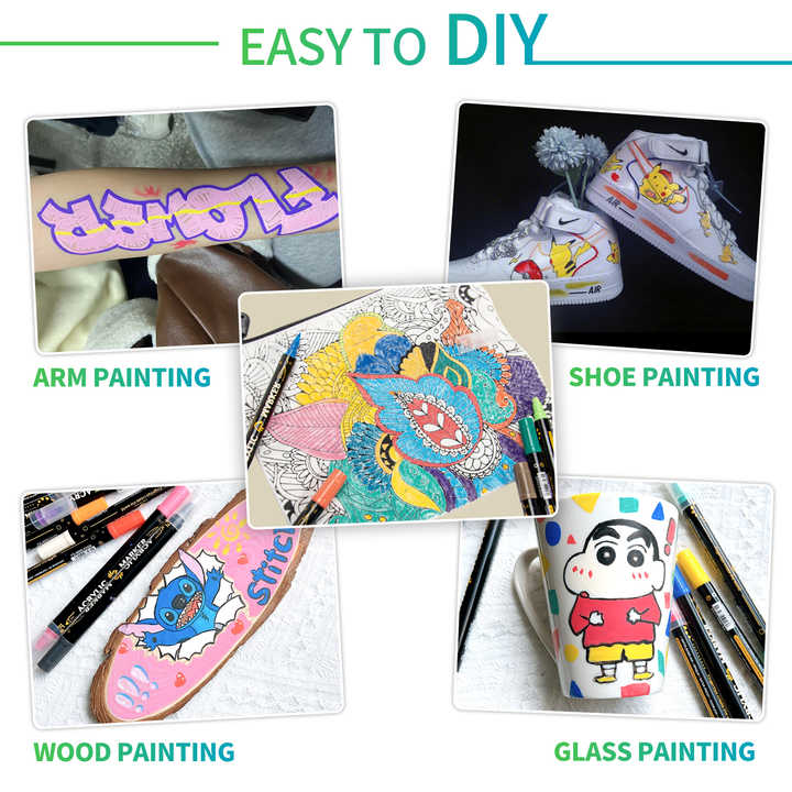 أقلام تلوين أكريليك -اقلام