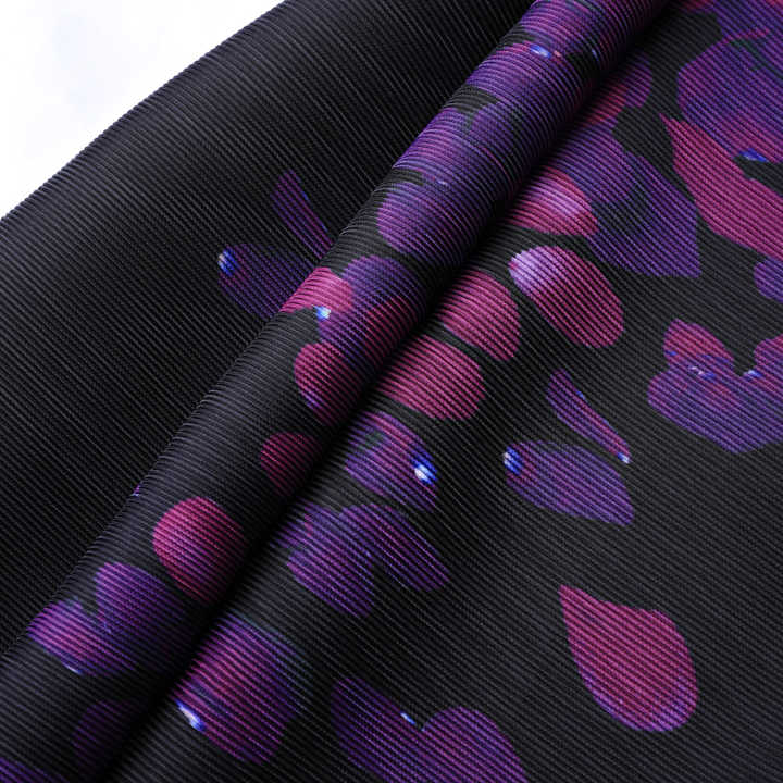 Black polyester abaya 