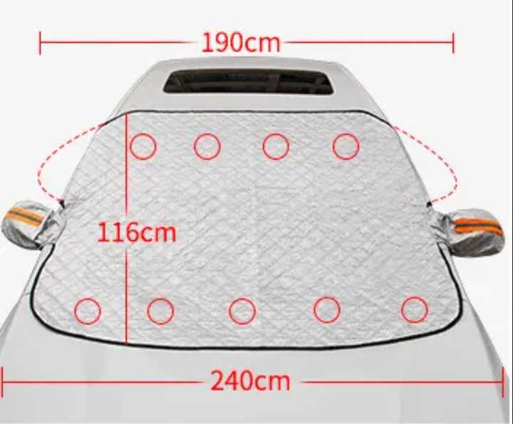 Universal snow cover, portable folding cover, anti-frost protective cover mat 