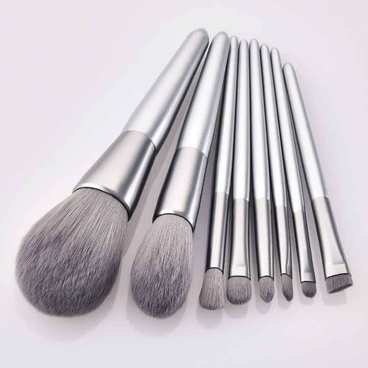 مجموعة فرش مكياج بالون الرصاصي