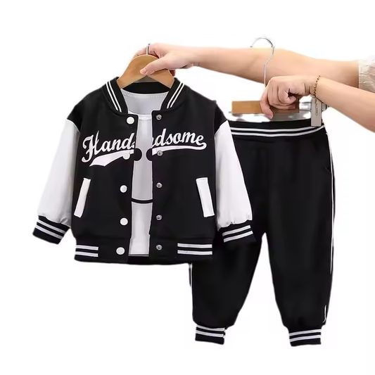 Boys' pants, two-piece casual boys' autumn clothes 