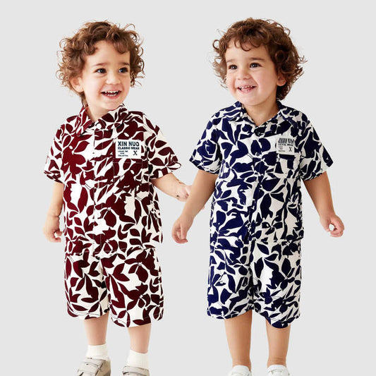 New Style Boys Summer Shirt Suit Handsome Stylish 