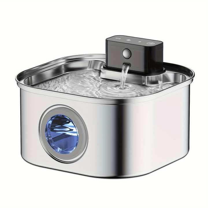 3.2 لتر صلب مقاوم للصدأ أوتوماتيكي كلب القط Cordless mah بطارية طاقة محمولة حيوان أليف داخلي Stainless steel dog bowl with large capacity of 7 liters