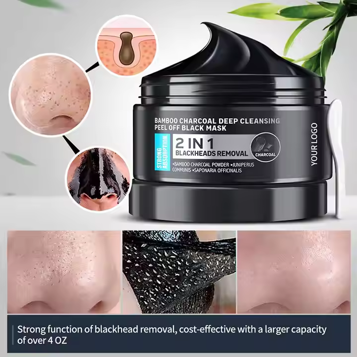 Private Label Natural Face Mud Peel off Mask Men Face 