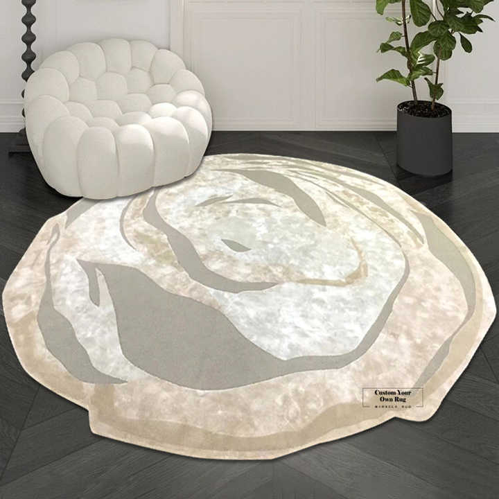 Large 3D patterned rug in style 