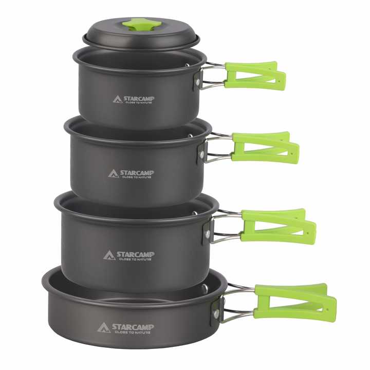 STARCAMP Anodized Aluminum Cookware Set 