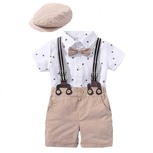 Formal suits for little boys with hat 