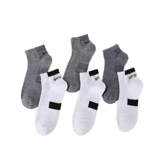 10 pairs of removable cotton sports socks. 