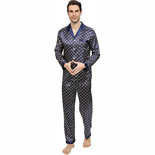 Men's silk sleepwear in different colors 