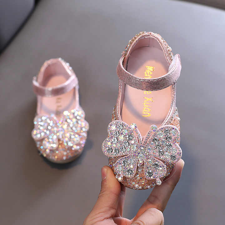 Girls Sequin Flat Shoes 