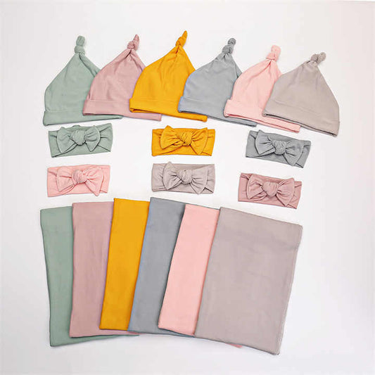 مجموعة ملابس الأطفال حديثي الولادة 3-بطانية آمنة للرضع Newborn Baby Clothes Set 3-Safety Infant Blanket