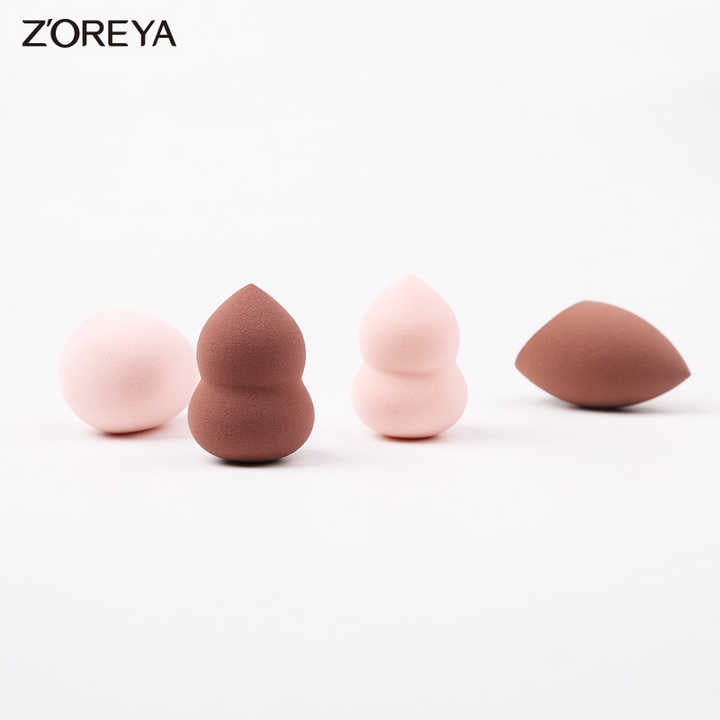 Multi-shaped facial makeup sponge 