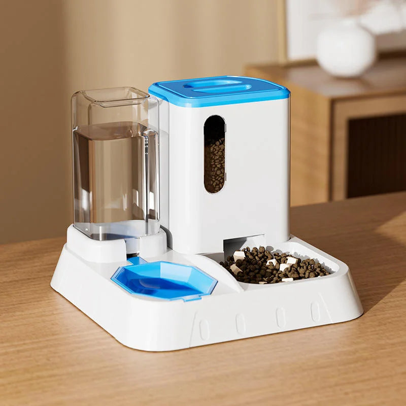 Automatic Cat Feeder and Drinker Large Capacity 2 in 1 Water Drinker Accessories Small Household Supplies - Bowls &amp; Feeders 