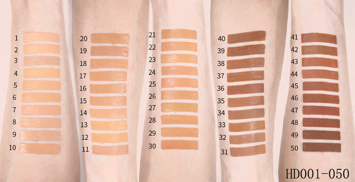 Black skin foundation, matte foundation that supports full-coverage foundation makeup. 