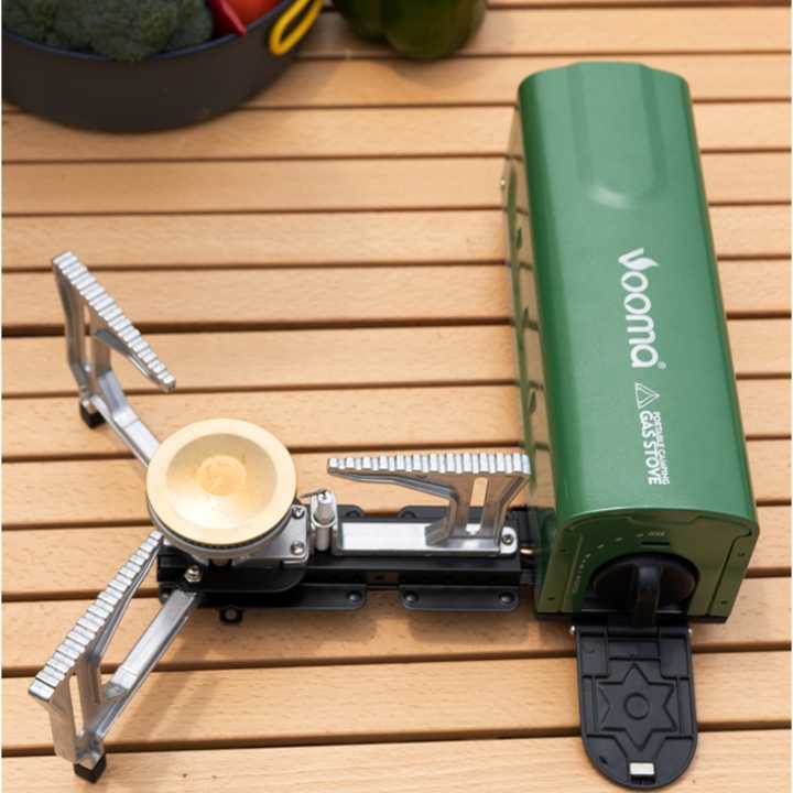 Portable Outdoor Gas Stove Burner for Backpacking and Hiking Easy-Carry Propane Butane Camping Cookware 