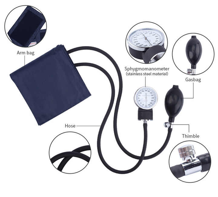Manual Blood Pressure Monitor for Femur and Throat 