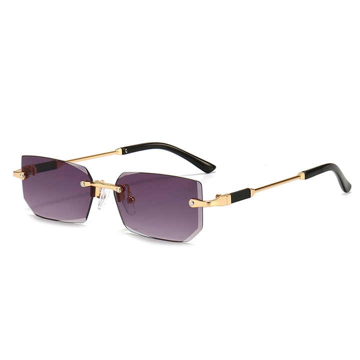 Frameless Fashion Cut Edge Sun Glasses 