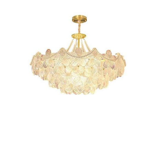 French Cream Style Modern Simple Luxury-Crystal Chandelier 