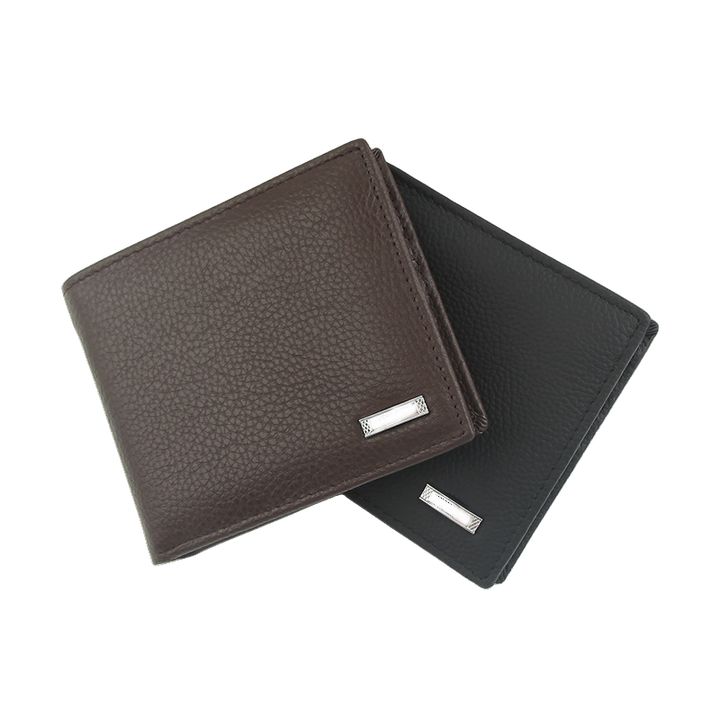 Men's Genuine Leather Wallet Large Capacity with ID Card 