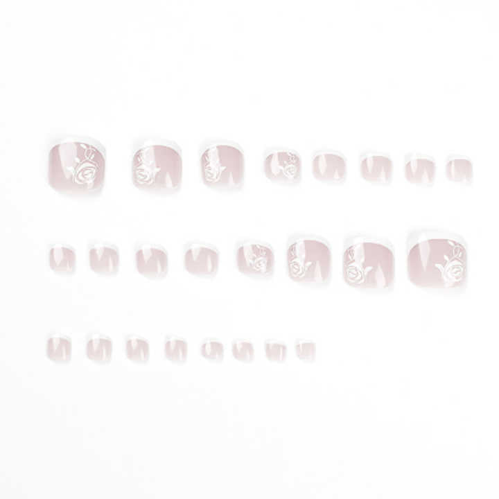 Pieces of Brand New White Edge- Toenails 