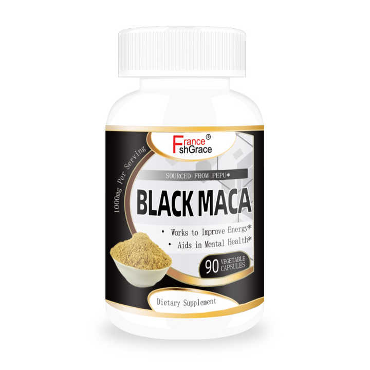 كبسولات قوة الماكا ، كبسولة جذور الماكا السوداء لتعزيز قدرة الرجال على التحملMaca Power Capsules, Black Maca Root Capsule for Men's Stamina Enhancement