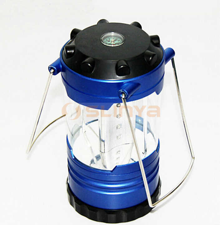 3 AA Dry Battery Power Hanging Camping Tent Foldable Lamp 