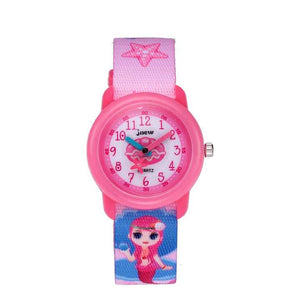 Waterproof 3D Cartoon Mermaid Quartz Watch 