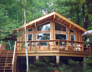 Big Window Prefab Wooden House 