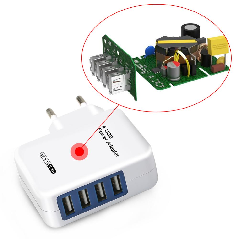 Travel charger for smartphones 