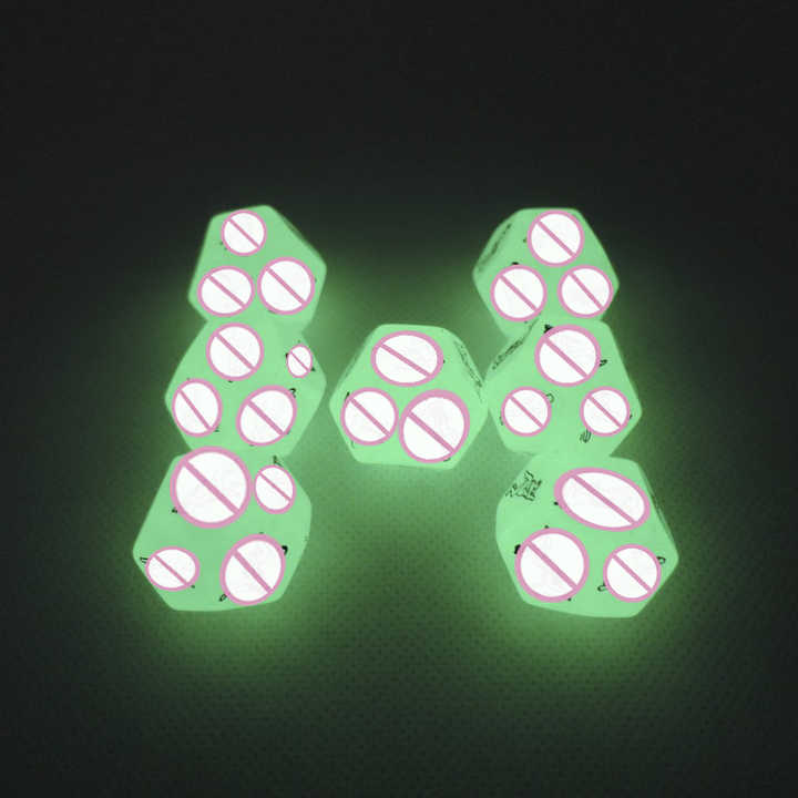 نرد جنسي متوهج في الظلام-Glow-in-the-dark sex dice