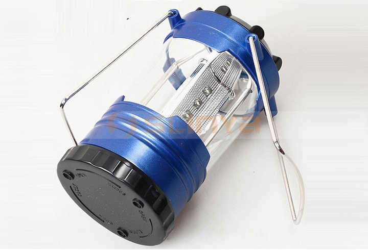 3 AA Dry Battery Power Hanging Camping Tent Foldable Lamp 
