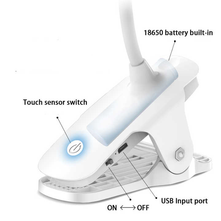 مصباح طاولة مزود