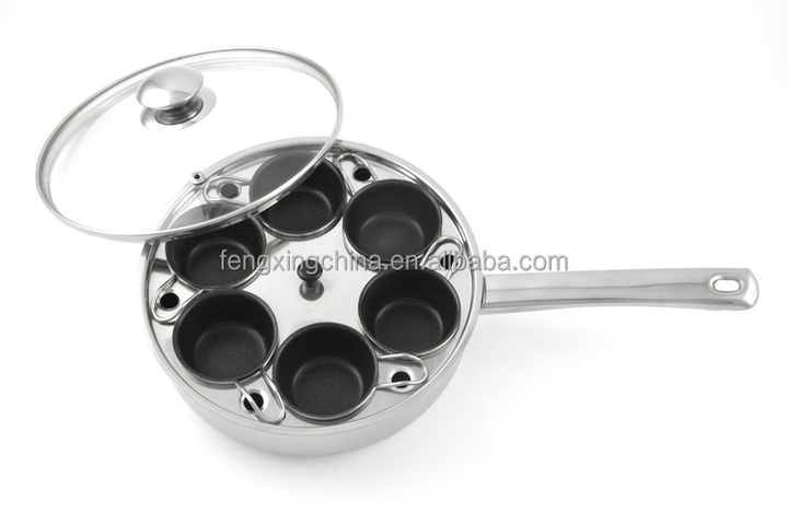 Cooking eggs frying pans 