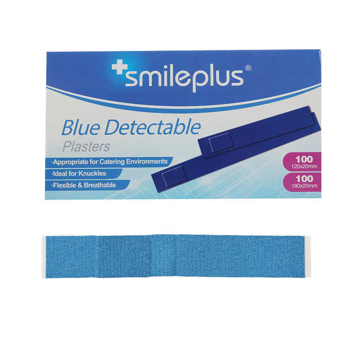 HY6318 الأزرق كشف الإصبع مطاطا النسيج الجص HY6318 Blue Finger Detection Elastic Fabric Plaster