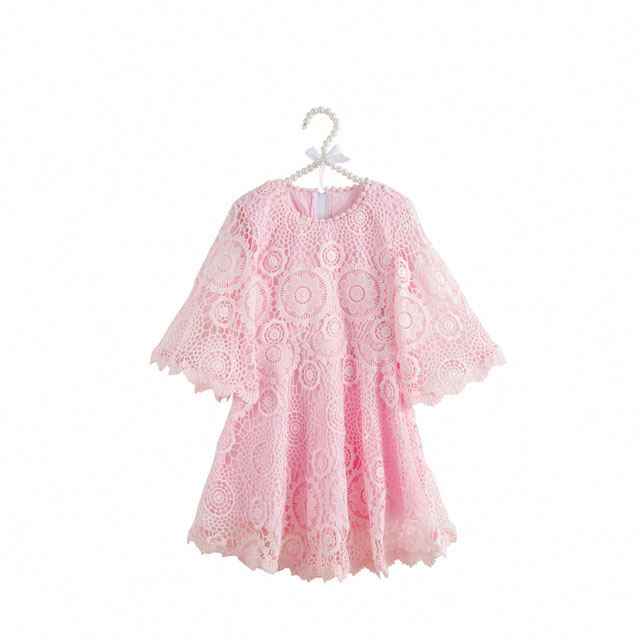 Wholesale Girls Party Dress Lace One Piece Elegant Dresses for Toddler Girls 