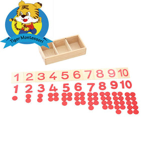 مواد مونتيسوري التعليمية الخشبية - مستلزمات عرض