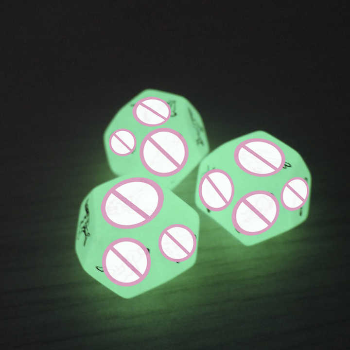 نرد جنسي متوهج في الظلام-Glow-in-the-dark sex dice