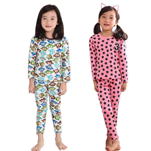 Long-sleeved children's pajamas 