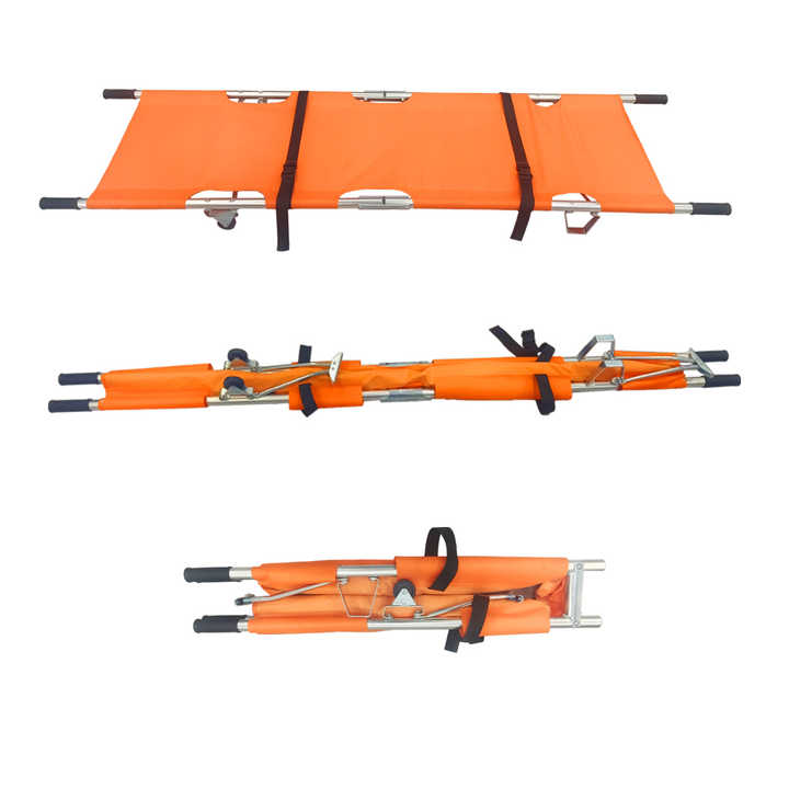 نقالة قابلة للطي من نوع التخييم، معدات إسعافات . Folding Camping Stretcher, Foldable First Aid
