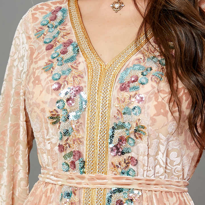 Velvet caftans and jalabiyas 