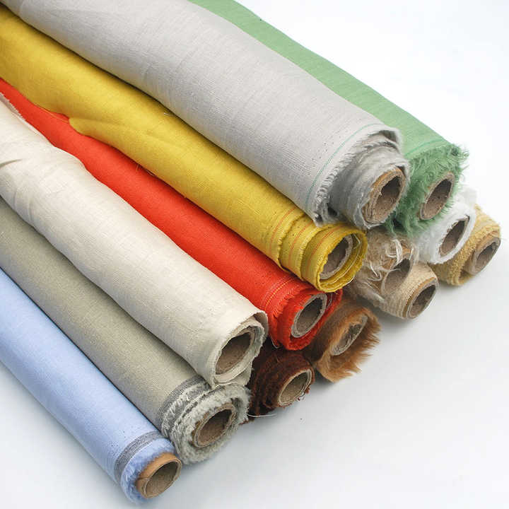 Custom High Quality China Organic-Pure Linen Fabric 
