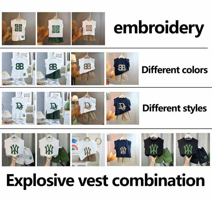 New Summer Children's Clothing Set Boys Baby Short 