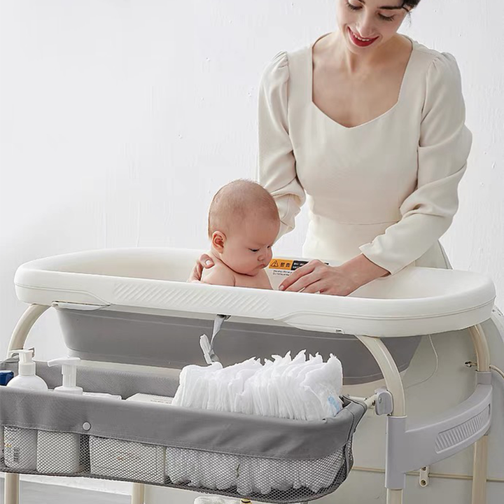 Table with baby changing table with portable folding baby changing table 