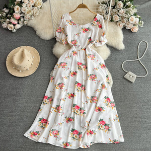 Elegant French women's dress 