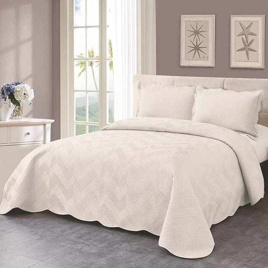 New Washed 3 Piece Set Soft Fleece Embroidered Air Conditioning Bedspread 