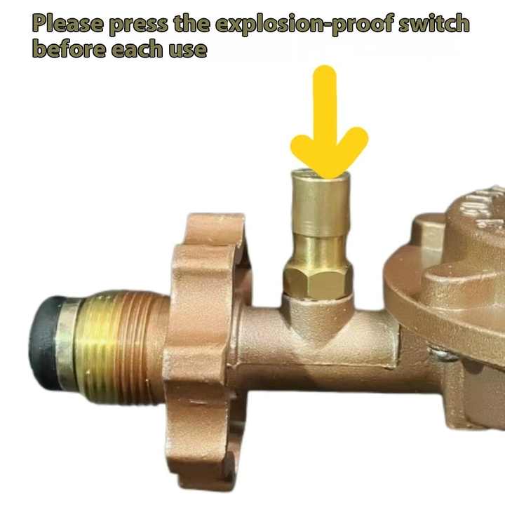 صمام خزان غاز ذاتي الإغلاق مقاوم للانفجار، يعمل  .   Explosion-proof self-closing gas tank valve, household
