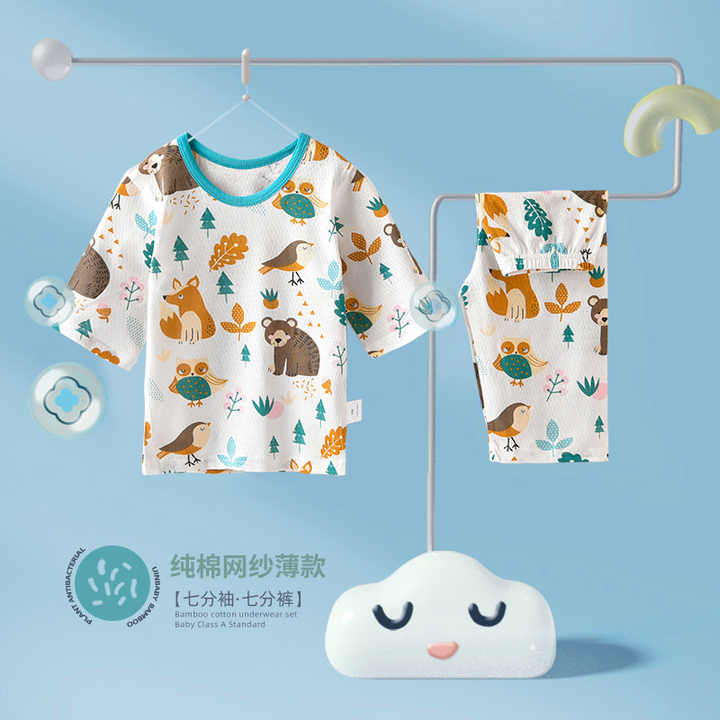 Long sleeve summer pajamas set 