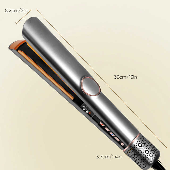 Iron Wet to Dry Air Hair Straightener- Professional Titanium Hair Straightener, 