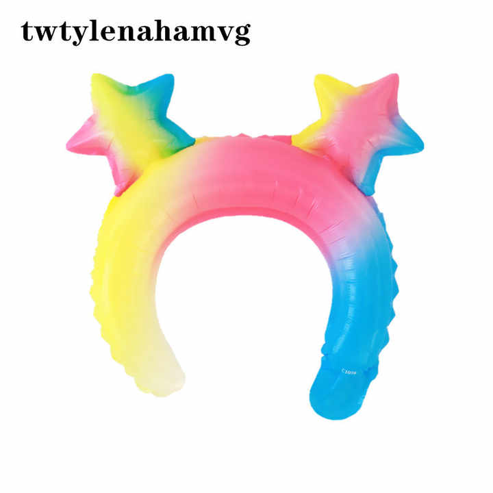 Children's accessories: yellow and white metallic balloon hair accessories 